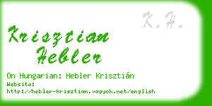 krisztian hebler business card